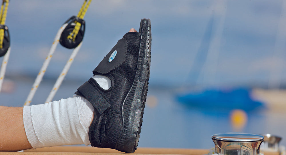 DARCO Post Op shoes enable patients to stay active while recovering from foot injuries and surgeries.