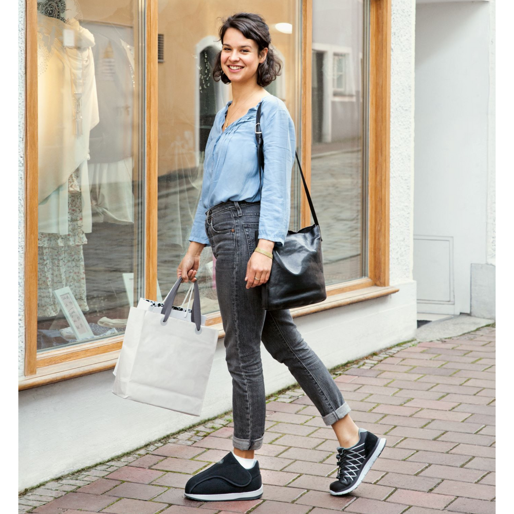 Woman wearing the All Round Shoe by DARCO