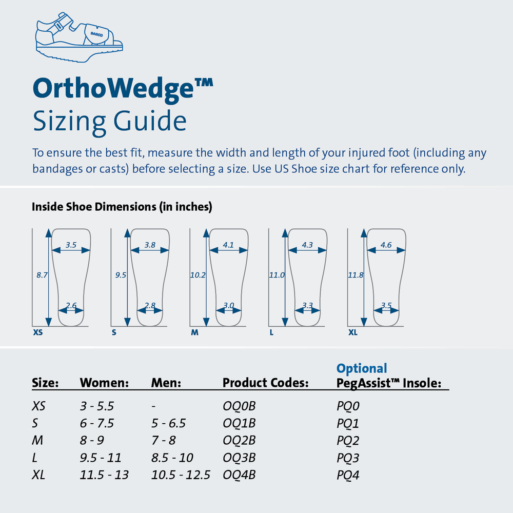 
                  
                    OrthoWedge Size Guide
                  
                