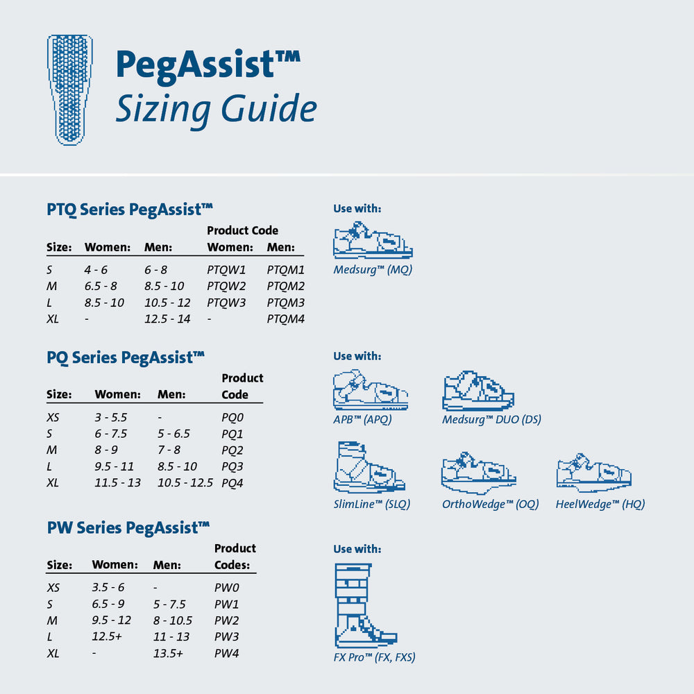 
                  
                    PegAssist size guide
                  
                