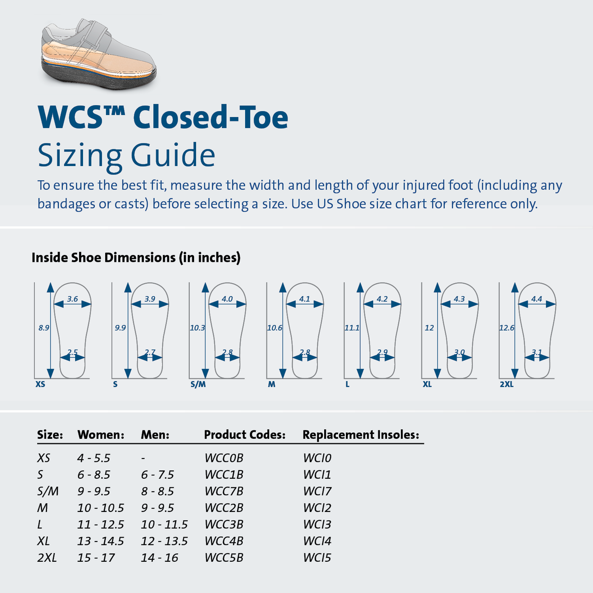 Closed Toe Wound Care Shoe System™ - DARCO Direct