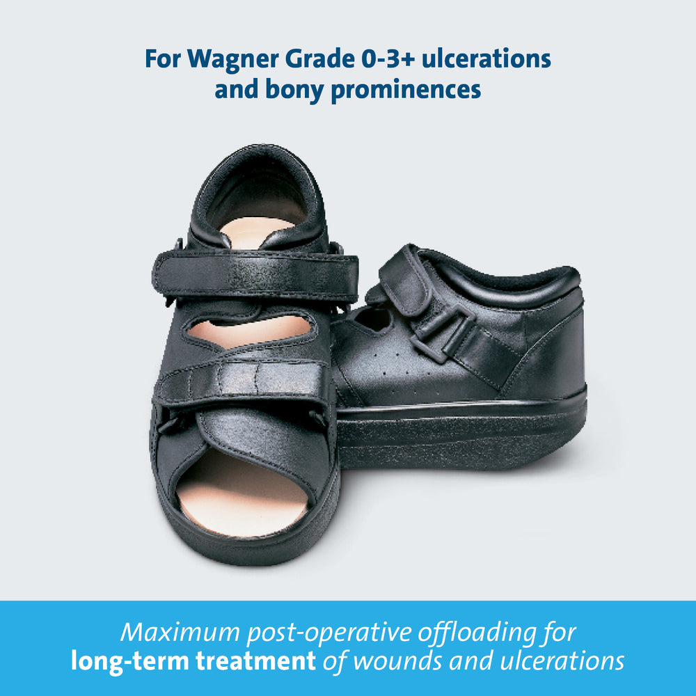 
                  
                    Wound Care Shoe is for the long-term treatment of wounds
                  
                